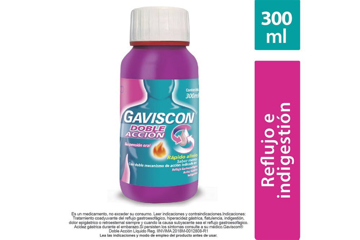 Gaviscon Doble Accion Suspension 300 Ml