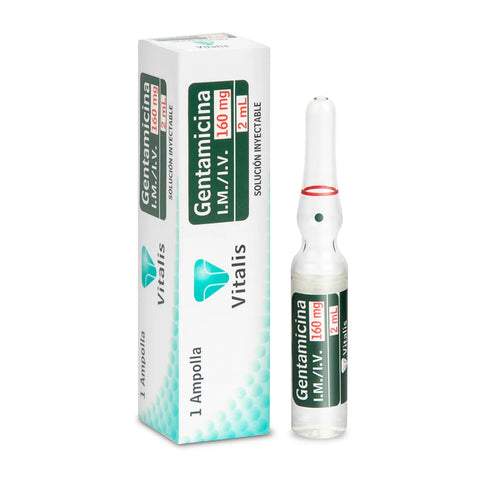 Gentamicina 160Mg/2Ml 1 Ampolla Vt