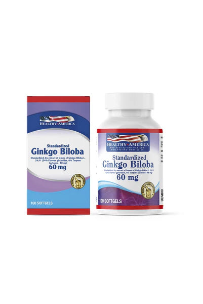 Ginkgo Biloba 60 Mg 100 Softgels