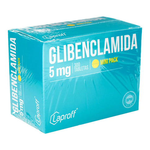 Glibenclamida 5 Mg 300 Tbs