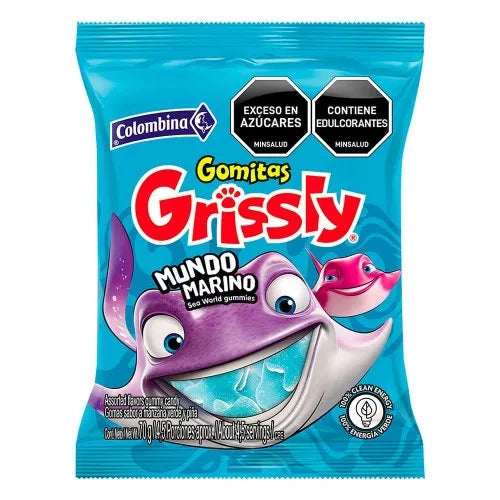 Gomas Grissly Mundo Marino 70 Gr
