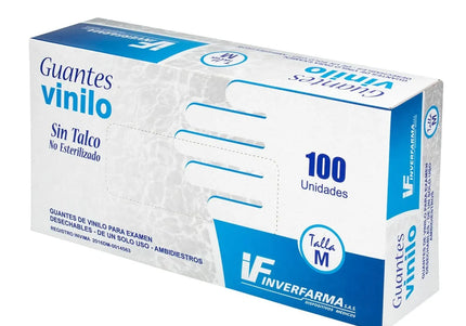 Guante De Vinilo Talla S 100 Und Inverfarma