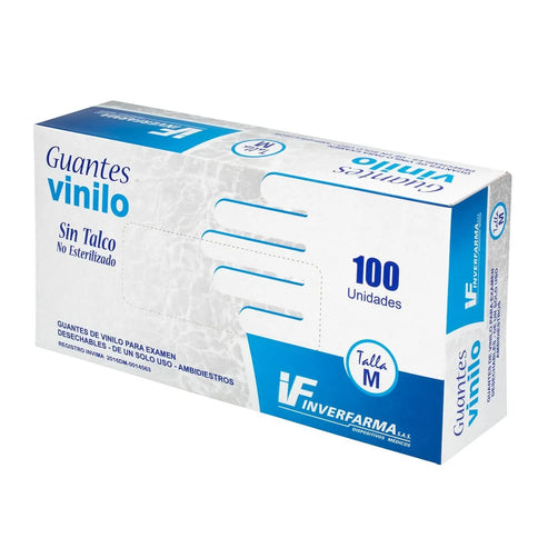 Guante De Vinilo Talla S 100 Und Inverfarma