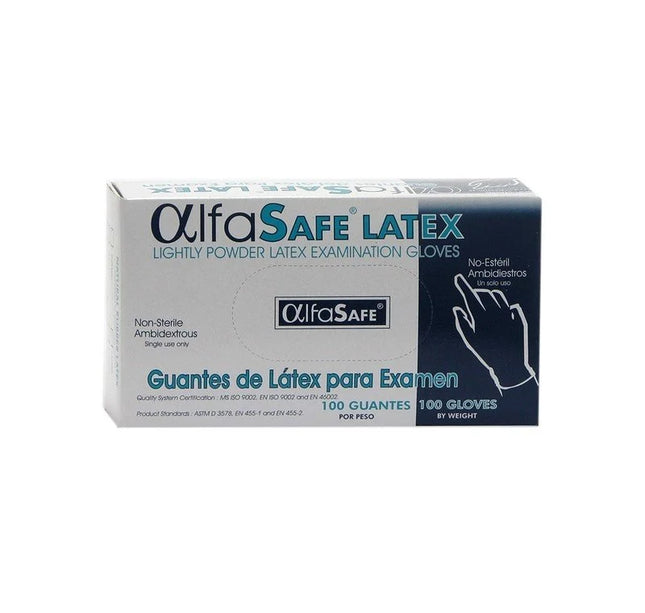 Guante Examen Alfa Latex 100 Uds M
