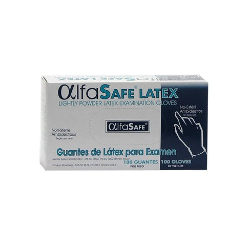 Guante Examen Alfa Latex 100 Uds M
