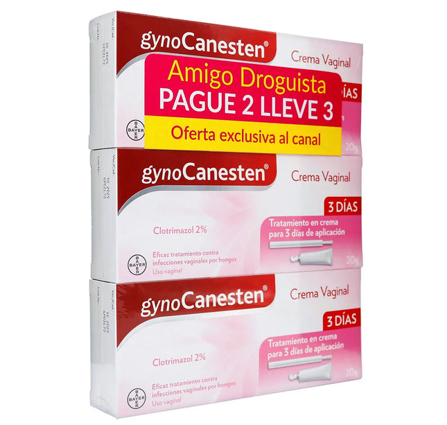 Gynocanesten Crema Vaginal 20Gr Pague 2 Lleve 3