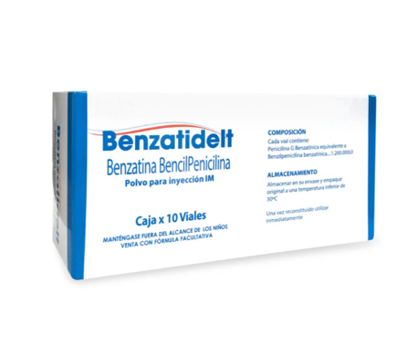 Benzatidelt 1.200.000 Ui 10 Viales