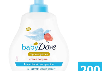 Jabón Dove Baby Liquido Humectante Enriquecida 200Ml