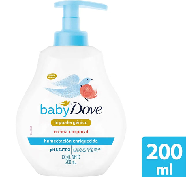 Jabón Dove Baby Liquido Humectante Enriquecida 200Ml