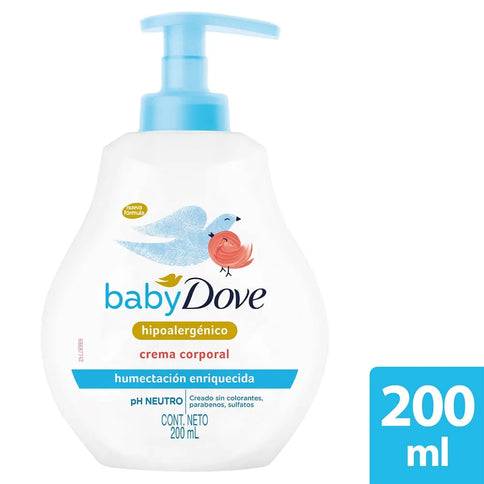 Jabón Dove Baby Liquido Humectante Enriquecida 200Ml