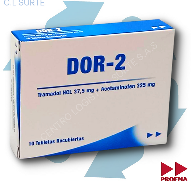 Dor-2  325 Mg / 37.5 Mg 10 Tabletas