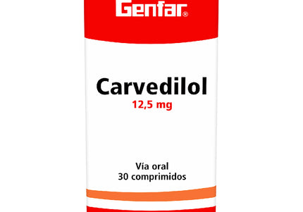 Carvedilol 12.5 Mg 30 Tbs Gf
