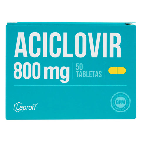 Aciclovir 800 Mg 50 Tabletas