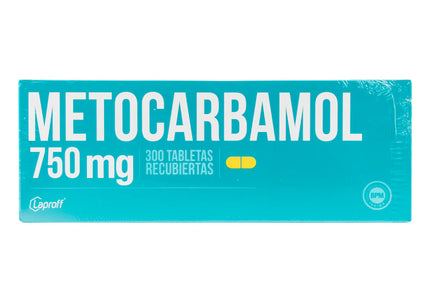 Metocarbamol 750 Mg 300 Tabletas