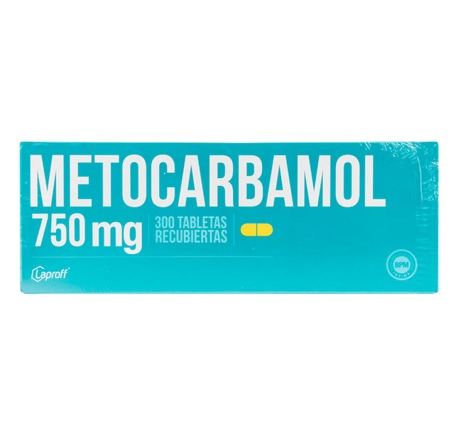 Metocarbamol 750 Mg 300 Tabletas