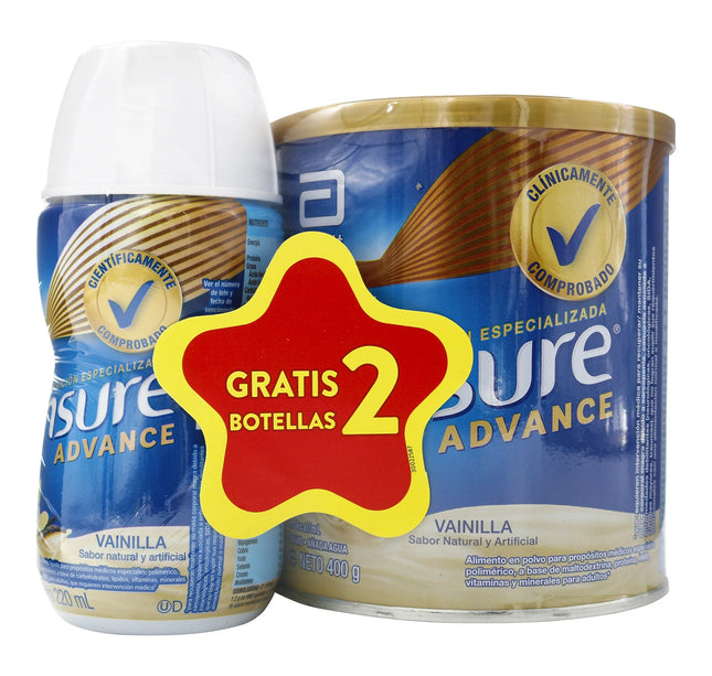 Ensure Advance Vainilla 400Gr Gratis Ensure Advance Rpb 220Ml