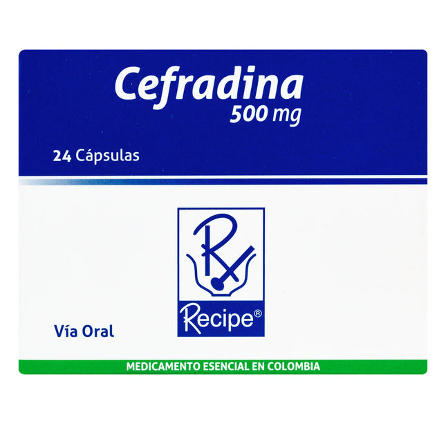 Cefradina 500 Mg 24 Capsulas Rc