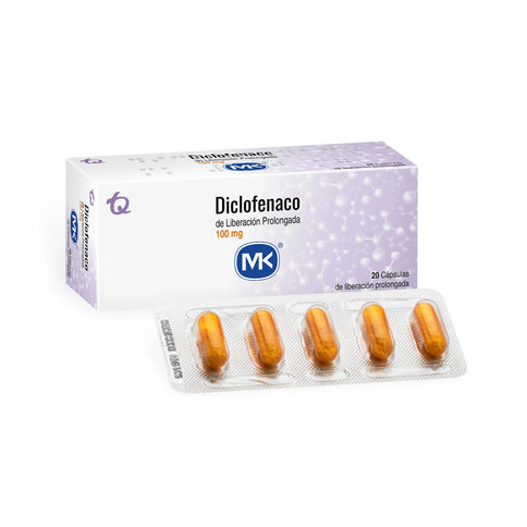 Diclofenaco Retard 100 Mg 20 Capsulas Mk