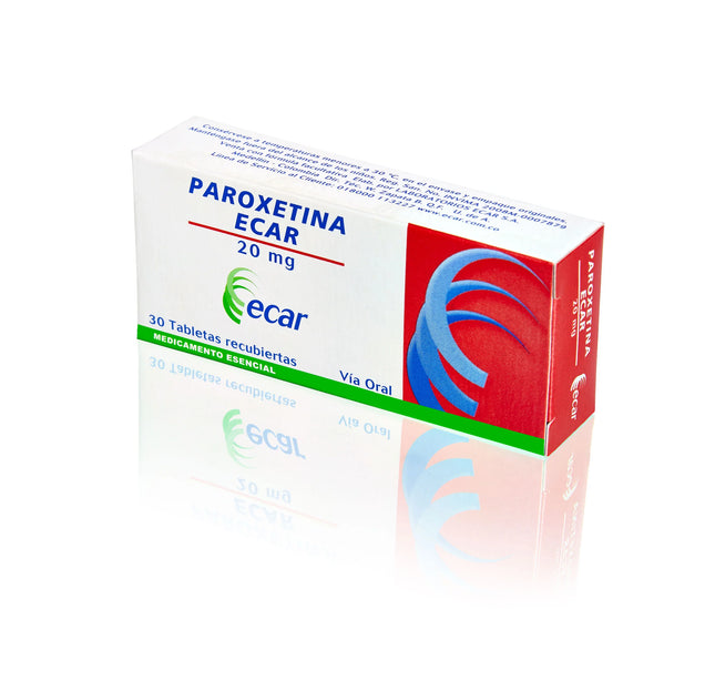 Paroxetina 20 Mg 30 Tabletas Ecar