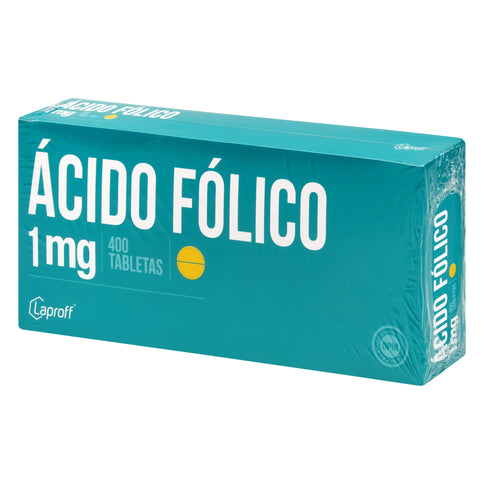 Acido Folico 1 Mg 400 Tabletas