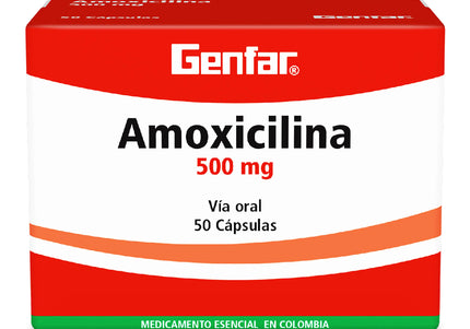 Amoxicilina 500 Mg 50 Capsulas Gf