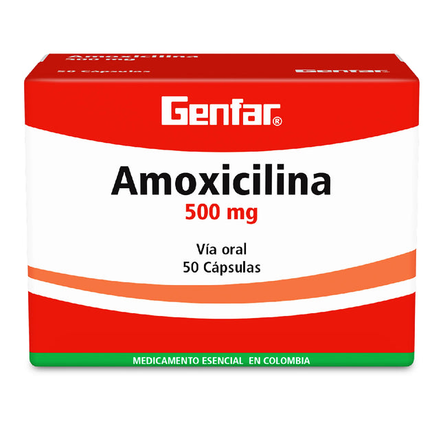 Amoxicilina 500 Mg 50 Capsulas Gf