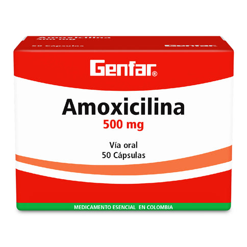 Amoxicilina 500 Mg 50 Capsulas Gf