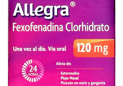 Allegra 120Mg 2 Tabletas