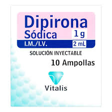 Dipirona 1 Gr/2 Ml 10 Ampollas Vt