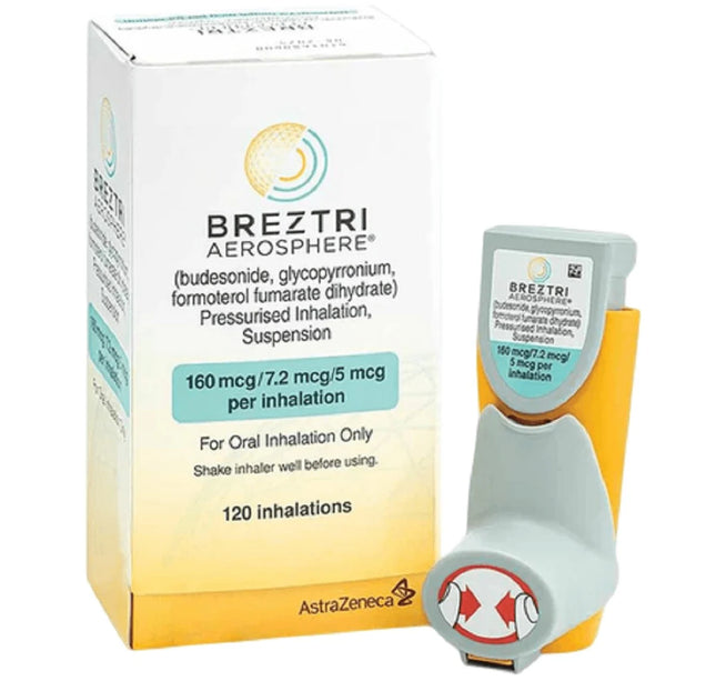 Breztri Aerosphere 160Mcg Inha.120 Dosis