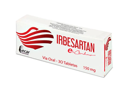 Irbesartan Ecar 150 Mg 30 Tbs