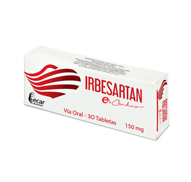 Irbesartan Ecar 150 Mg 30 Tbs