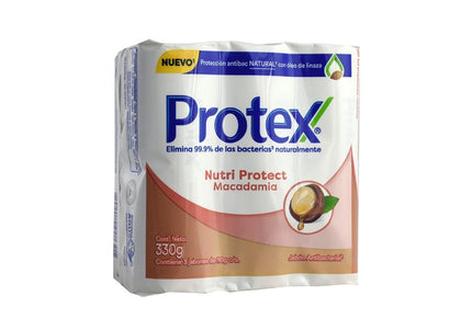 3 Jabones Protex Antibacterial Macadamia 110 Gr