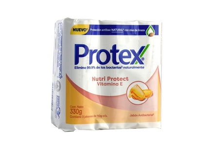 3 Jabones Protex Nutri Protección Vitamina E 110Gr