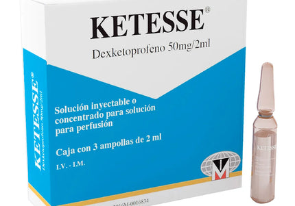 Ketesse 50 Mg Inyectable 3 Ampollas