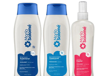 Kit Maria Salome Prevención Caída Shampoo+ Acondicionador + Loción