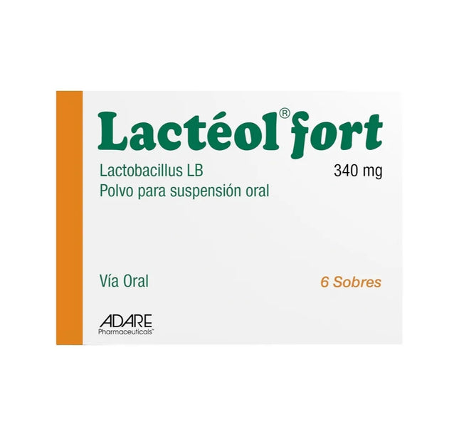 Lacteol Fort 340 Mg 6 Sobres