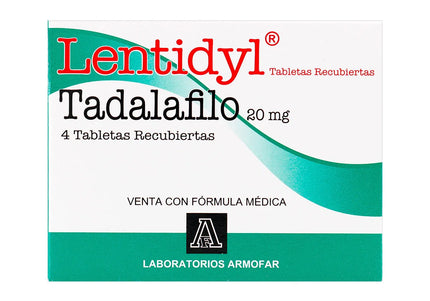 Lentidyl 20 Mg 4 Tabletas