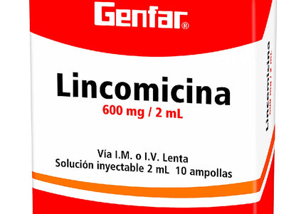 Lincomicina 600 Mg 10 Ampollas Gf