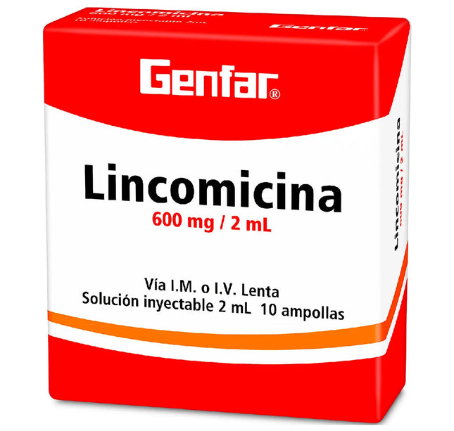 Lincomicina 600 Mg 10 Ampollas Gf