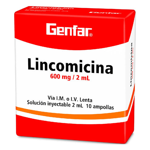 Lincomicina 600 Mg 10 Ampollas Gf