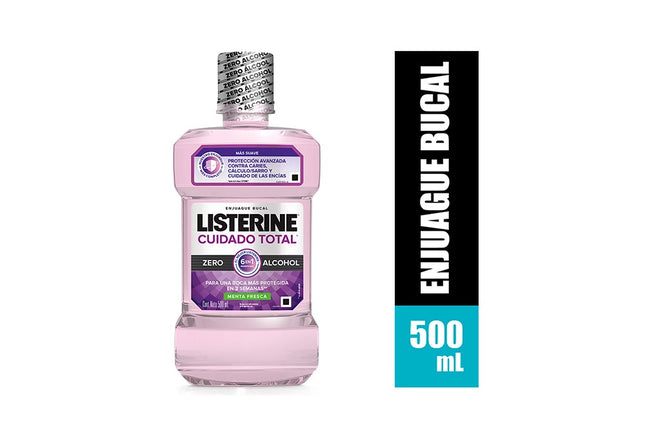 LISTERINE CUIDADO TOTAL ZERO 500 ML