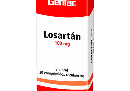 Losartan 100 Mg 30 Comprimidos Gf