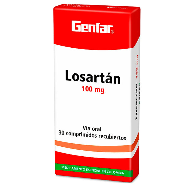 Losartan 100 Mg 30 Comprimidos Gf