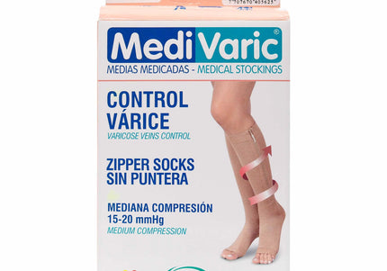 Media Medivaric Cremal L Negro 1/2 Compresion Nti