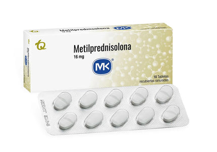 Metilprednisolona 16 Mg 10 Tbs Mk