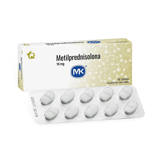 Metilprednisolona 16 Mg 10 Tbs Mk