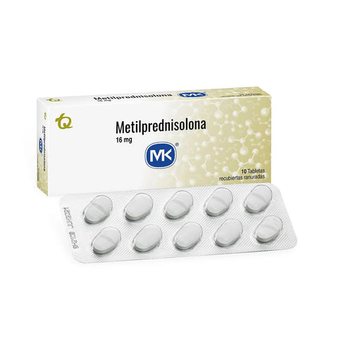 Metilprednisolona 16 Mg 10 Tbs Mk