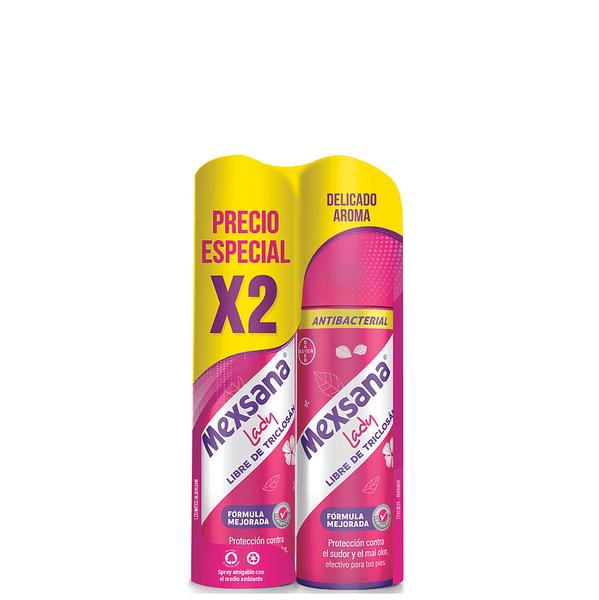 2 Talco Mexsana Lady Spray 260 Ml