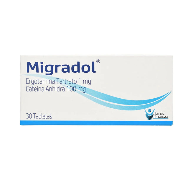 Migradol 100 Mg 30 Tapletas